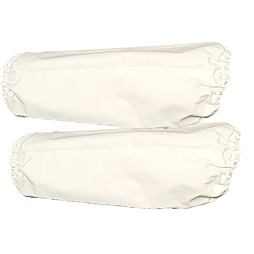 Manșetă albă MOZ 44 cm, pereche