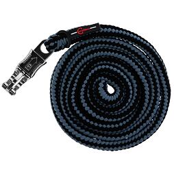 Vodítko Hippo s panic karabinou 200cm, Černá / šedá