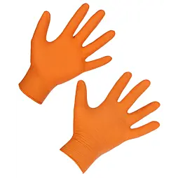 Jednorázové nitrilové rukavice X-Grip 240 mm, 50 ks/bal, oranžové