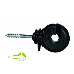 Kruhový izolátor s kovovou výztuhou a vrutem 5,3 mm