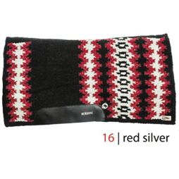 Westernová deka pod sedlo BURIONI  Show červená/stříbrná