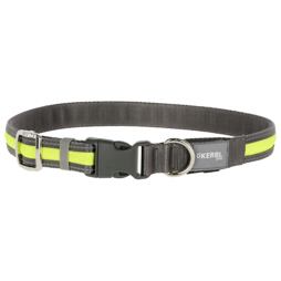 Svítící obojek pro psy nylonový, žlutý
