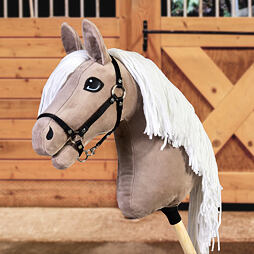 Hobby horse LarDen Blondie s černou ohlávkou, vel. M