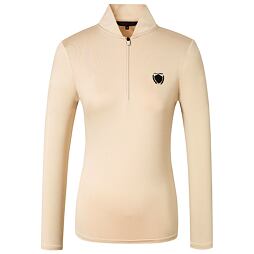 Dámské funkční tričko Covalliero S/S 2024, smetanová