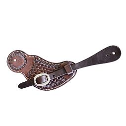 Westernové řemínky na ostruhy POOLS Basket, hnědá