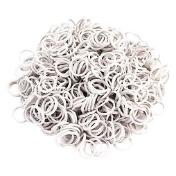 Gumičky do hřívy bílé 500ks/bal