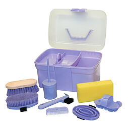 Box na čistící potřeby, 8-dílný, fialový