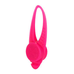 Blikačka na obojek pro psy silikonová Maxi Safe, 8 x 3 cm, růžová