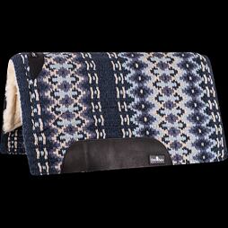 Westernová deka pod sedlo Classic Equine SensorFlex Wool 32x34, modrá