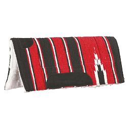 Westernová deka pod sedlo LproWest Kearney, červená ,vel. 26" x 26"