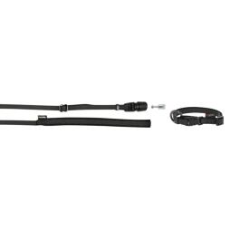 Obojek a vodítko GoLeyGo pro psy, černá