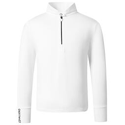 Závodní triko, dlouhý rukáv Covalliero Competition S/S 2025 dětské, bílá