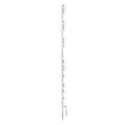 Plastový sloupek Titan jednoduchý nášlap/dvojitý hrot/bílá/157cm