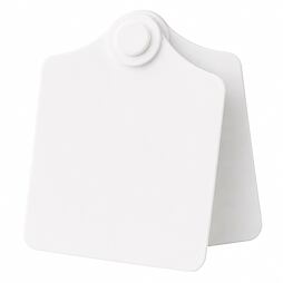 Ušní známky Primaflex bez popisu, bílá, vel. 2, 25 ks/bal