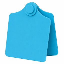 Ušní známky Primaflex bez popisu, modrá, vel. 2, 25 ks/bal