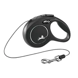 Vodítko Flexi Classic Rope pro psy, vel. XS, délka 3m, max. 8 kg, černé
