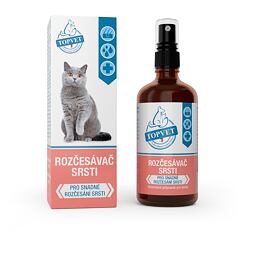Topvet for Pets rozčesávač srsti pro kočky, 100 ml
