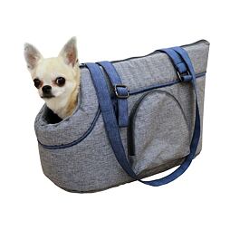 Cestovní taška pro psy Marie, šedo-modrá