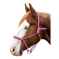 Ohlávka provazová LproWest Bicolor, růžovo-tyrkysová