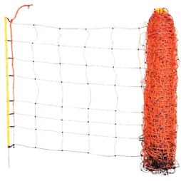 Síť pro ovce, výška 108 cm, délka 50 m, dvojitý hrot, oranžová