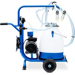 Mobilní dojící zařízení pro ovce s vozíkem a vývěvou 170 L/min