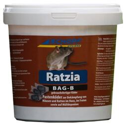 Deratizační nástraha Ratzia BAG-B ve formě pasty, 3 kg