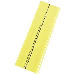 Ušní známky Twintag bez popisu žluté 50ks/bal