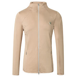 Funkční mikina se zipem Covalliero S/S 2022, béžová