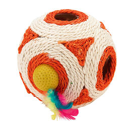 Sisalový míček na hraní pro kočky