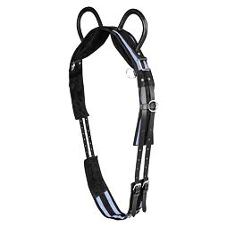 Lonžovací madla WALDHAUSEN, černá/šedá, vel. Full