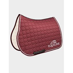 Podsedlová dečka EQUILINE Octagon Outline, všestranná, vínová