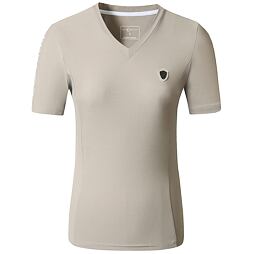 Tričko Covalliero S/S 2025 dámské, béžová