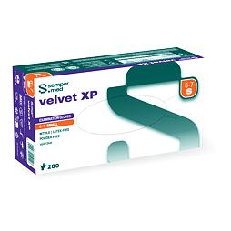 Jednorázové nitrilové rukavice SEMPERMED® velvet XP fialové