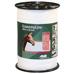Ohradníková páska Economy Line 40mm 200m bílá