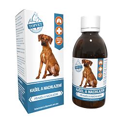 Topvet for Pets Kašel a nachlazení sirup pro psy, 200 ml