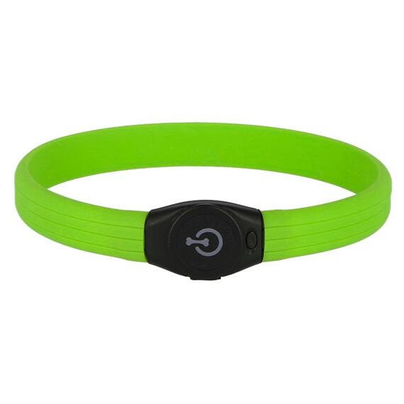 Svítící obojek pro psy Maxi Safe široký, zelený