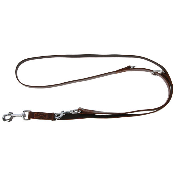 Vodítko VEGAS kožené, hnědé