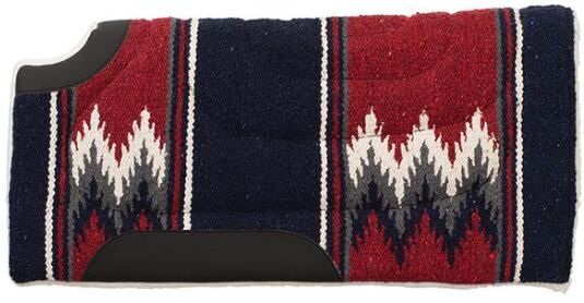 Westernová deka pod sedlo Weaver Leather, pony, vínová-tmavě modrá