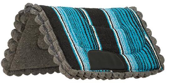 Westernová deka pod sedlo Weaver Leather Felt, pony, modrá