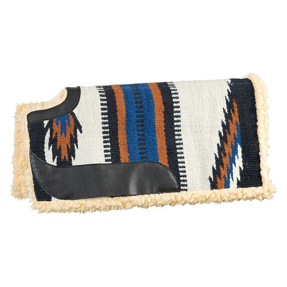 Westernová deka pod sedlo s výkrojem na kohoutek, modrá