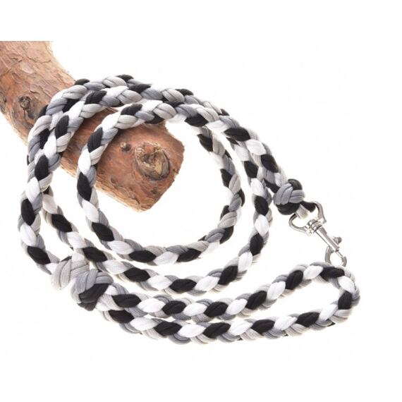 Pletené vodítko pro hobby horse LarDen, černo-bílá