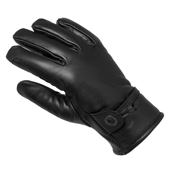 Westernové zimní kožené rukavice LproWest, černá