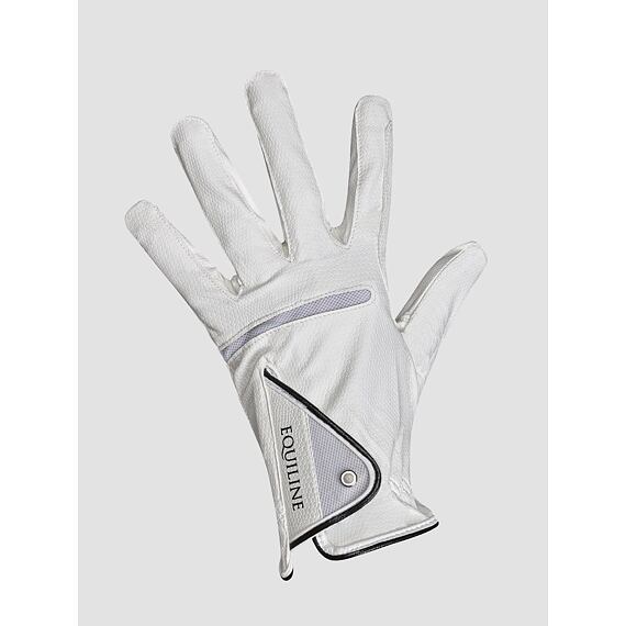Jezdecké rukavice EQUILINE X-Glove, bílá