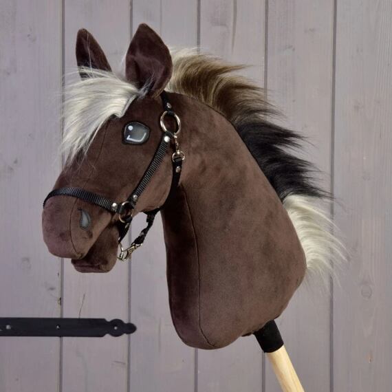Hobby horse LarDen Alfredo s černou ohlávkou, vel. M