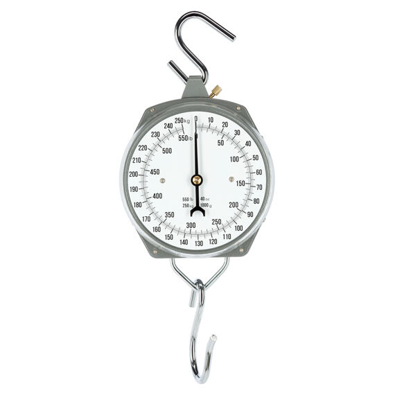 Závěsná váha s ciferníkem do 250 kg, dělení po 1kg