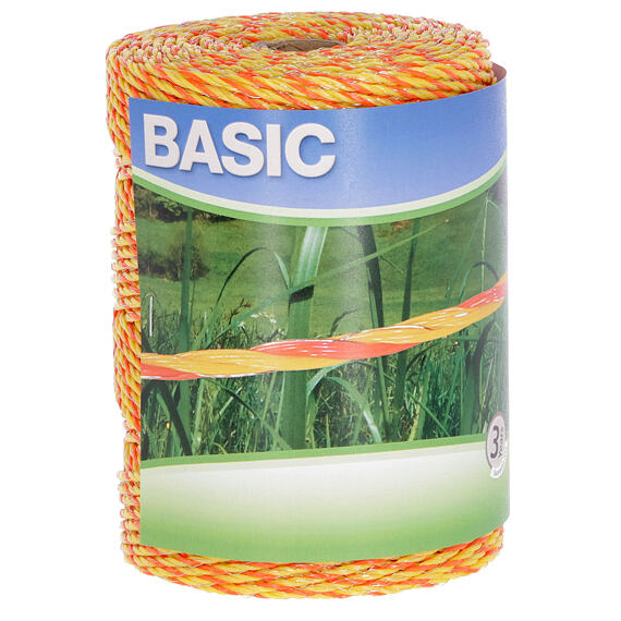 Lanko pro elektrický ohradník BASIC 250m žlutá/oranžová