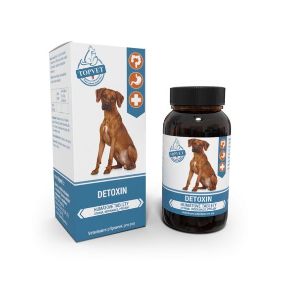 Topvet for Pets Detoxin - humátové tablety pro psy, 90 tablet