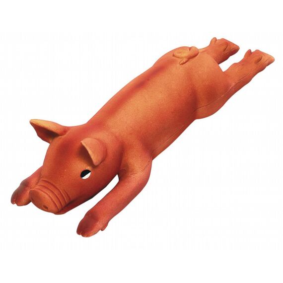 Latexové pískací prase pro psy, 23 cm