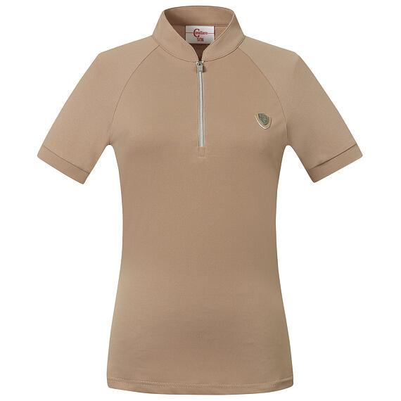 Tričko se stojáčkem Covalliero S/S 2022, béžová, L