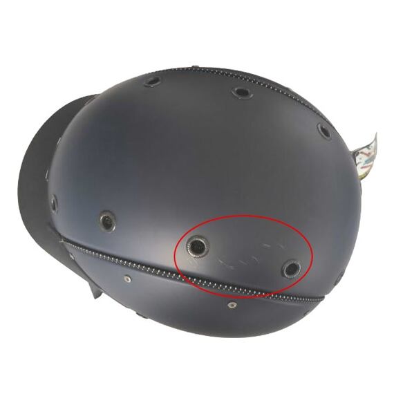 Jezdecká helma CASCO Champ-3 modrá, Velikost: S (drobný škrábanec)